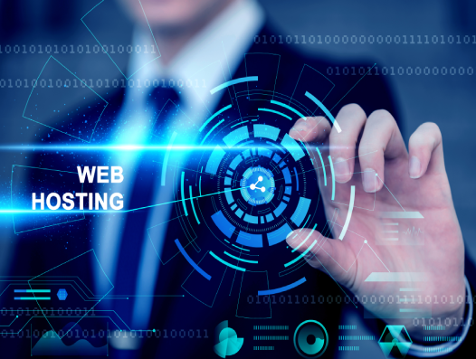Person interacting with web hosting interface | Cloud hosting service Basecode