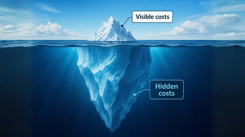 The Hidden "Iceberg" Costs of Building In-House