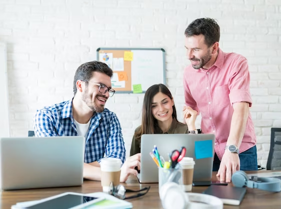 Developers working on coding and application design | Custom software Solutions | Basecode